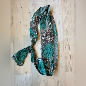 Prana Teal and Black Patterned Yoga Mat Bag